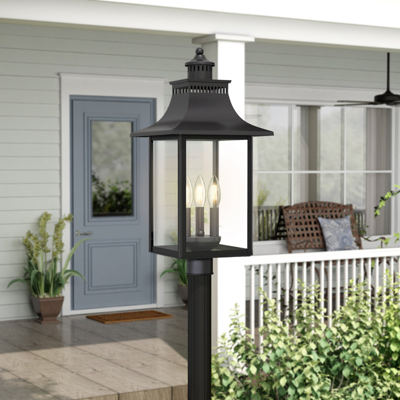 Sol 72 Outdoor Caswell Outdoor 3Light Lantern Head & Reviews Wayfair